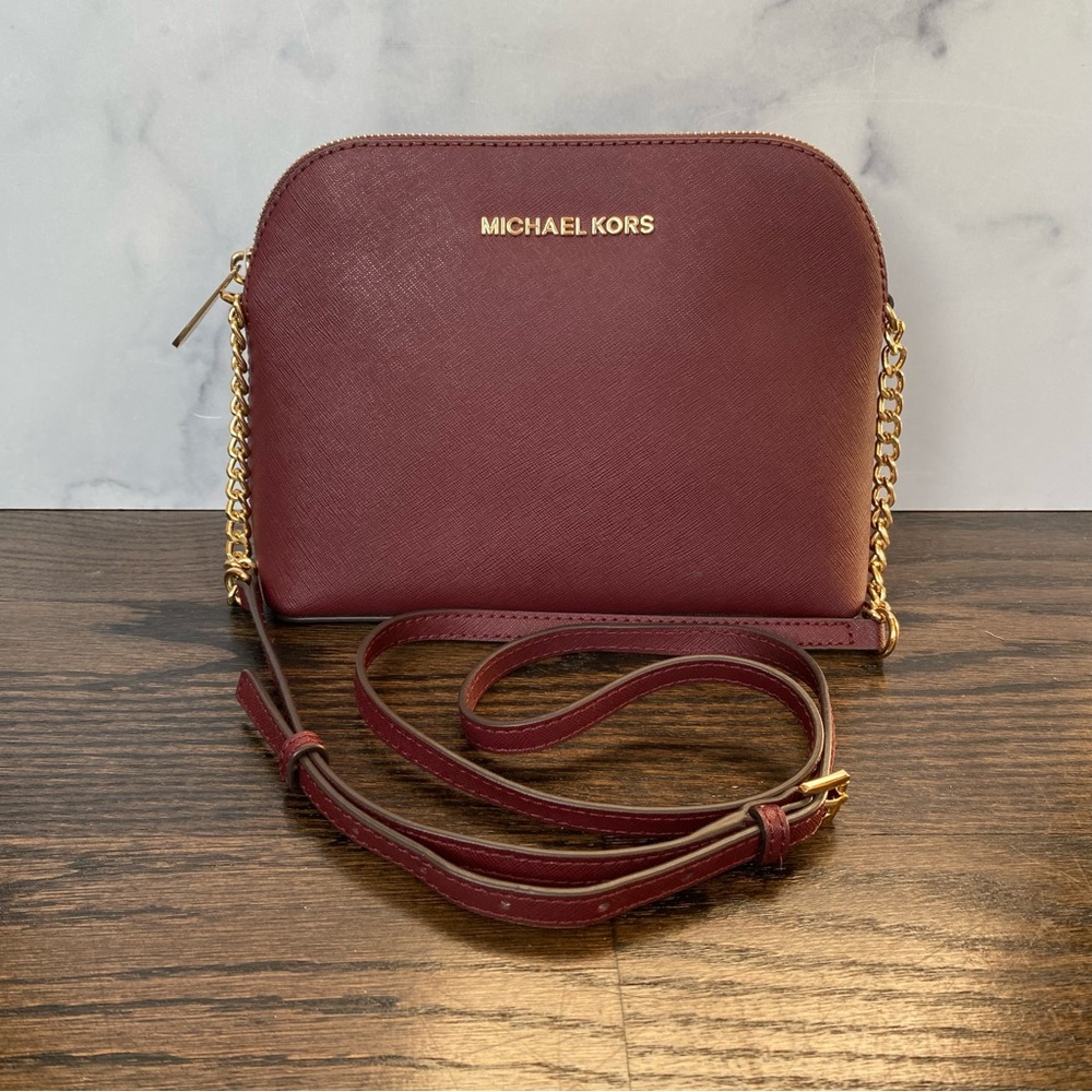 Michael Kors Cindy Saffiano Dome Crossbody